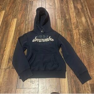 Y2K Abercrombie navy pullover hoodie